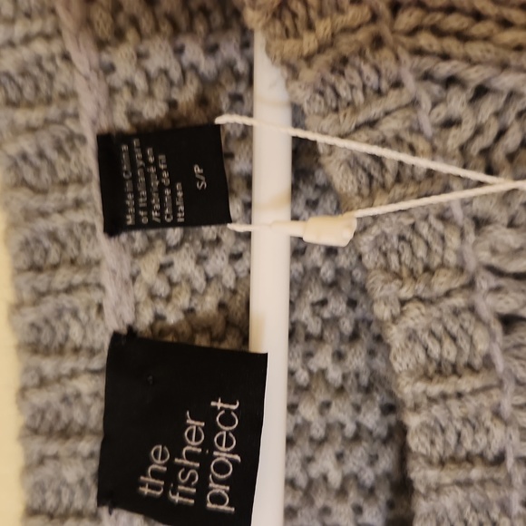 NWT Eileen Fisher The Fisher Project Gray Lofty Merino Wool Sweater Size S/P - Picture 5 of 12